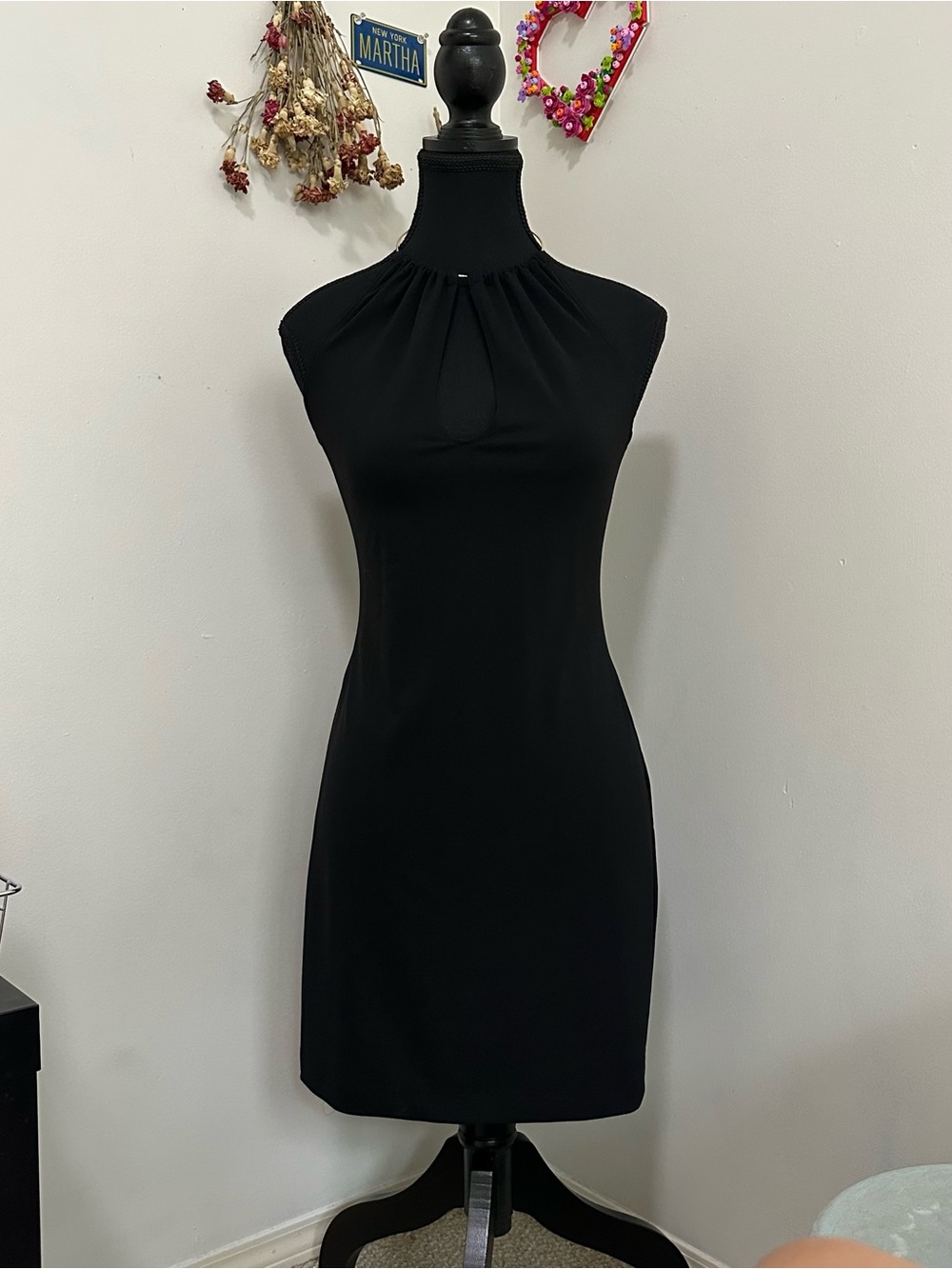 Rampage Black Halter Style Midi Dress